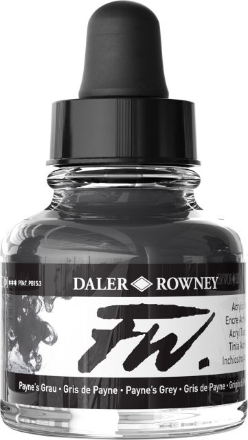 Fw Acrylic Ink 1OZ Paynes Grey