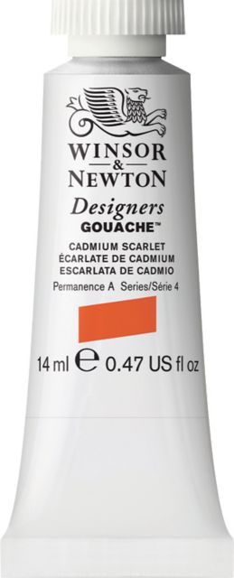 Designer Gouache 14mL Cadmium Scarlet