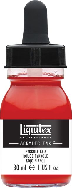 LIQUITEX ACRYLIC INK 30ML JAR PYRROLE RED