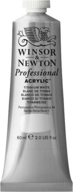 ARTIST ACRYLIC COLORS 60ML TITANIUM WHITE