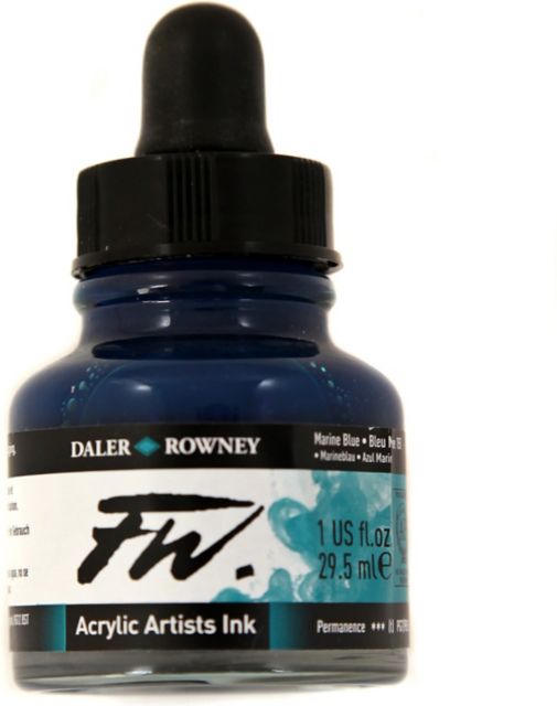 FW ACRYLIC INK 1OZ MARINE BLUE