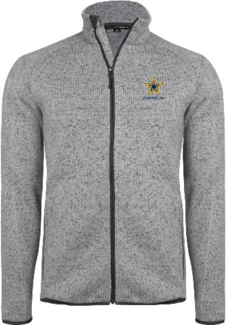 Dominican Sweater Fleece Jacket Dominican University with Star Stacked - ONLINE ONLY
