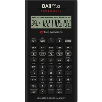 CALC TI BAII PLUS PROFESSIONAL - New (SKU: 8601733)