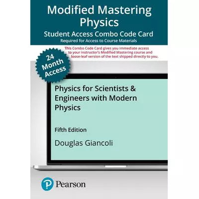 Mastering Physics with Pearson eText (up to 24 months) + Print Combo Access Code for Physics for Scientists &amp; Engineers