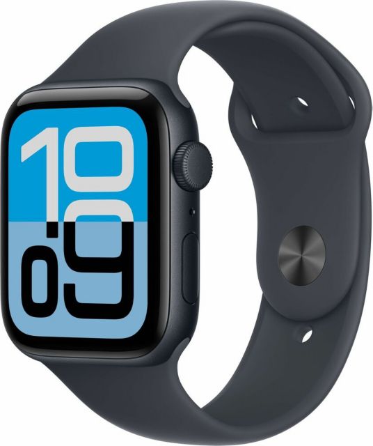 Apple Watch SE 3 GPS + Cellular 44mm Midnight Aluminum Case with Midnight Sport Band - S/M